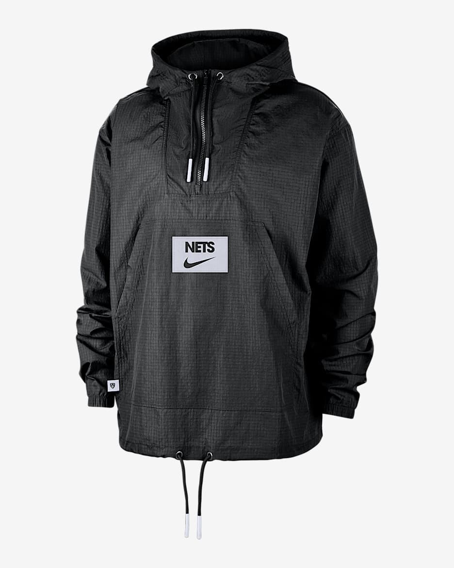 注目ショップ・ブランドのギフト Brooklyn Nets Club Courtside Men's Nike NBA Anorak. Nike.com ジャケット・アウター